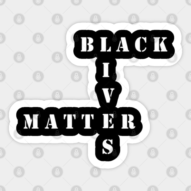 Black Lives Matter Mug, Sticker, Pin Sticker by DeniseMorgan